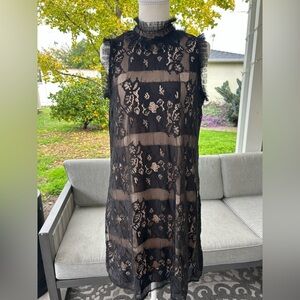 Max Studio Black Lace Mini Dress